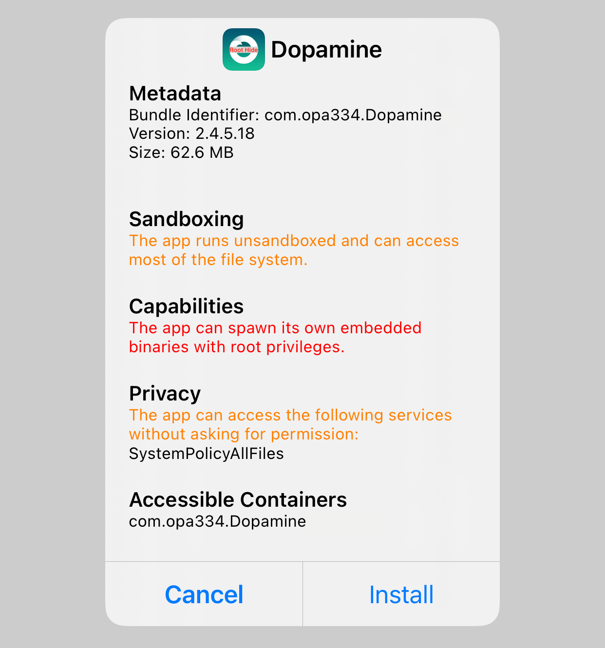 Cài đặt Dopamine