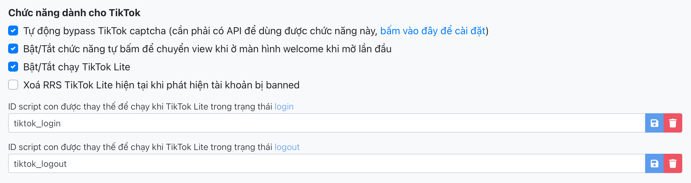 Chức năng nâng cao