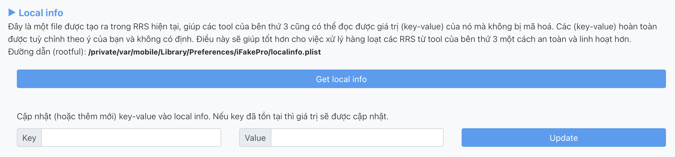 Local info